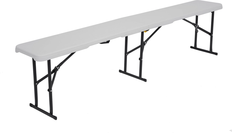 Banc de camping pliant NILS Camp, blanc