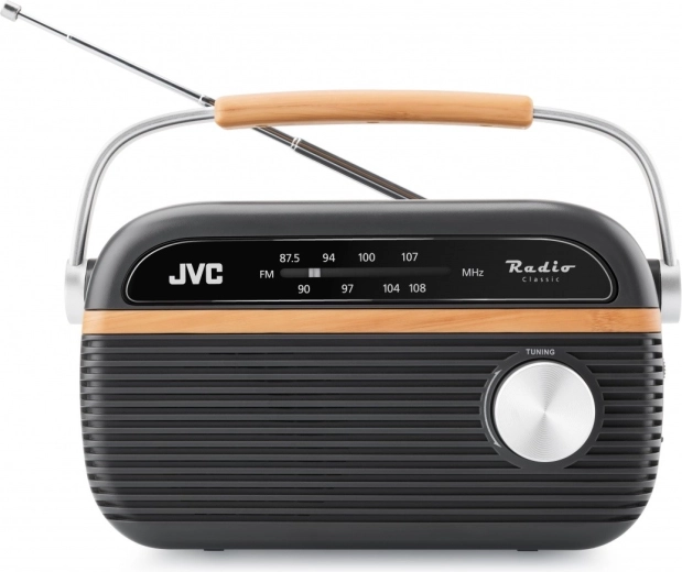 Radio portable classique JVC FM gris