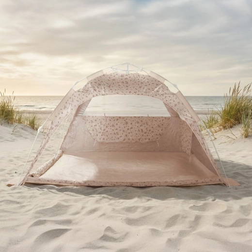 Tente de plage Bieco avec système de montage rapide et protection UV 80+ Dreamy flowers
