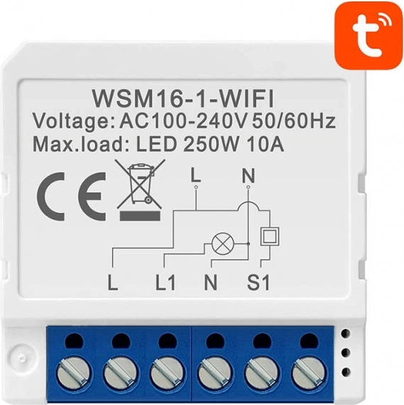 Module de commutation intelligent WiFi Avatto WSM16-W1 TUYA