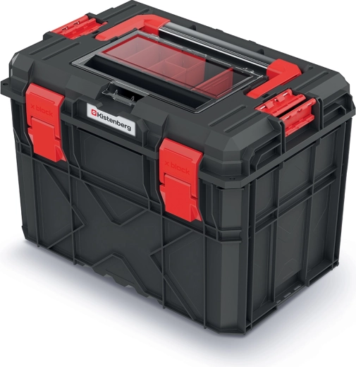 Mallette à outils X BLOCK ALU LOG 546 × 380 × 407 mm, noire