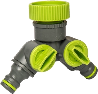 Raccord intermédiaire avec 2 vannes 1" et 3/4" BRADAS LIME