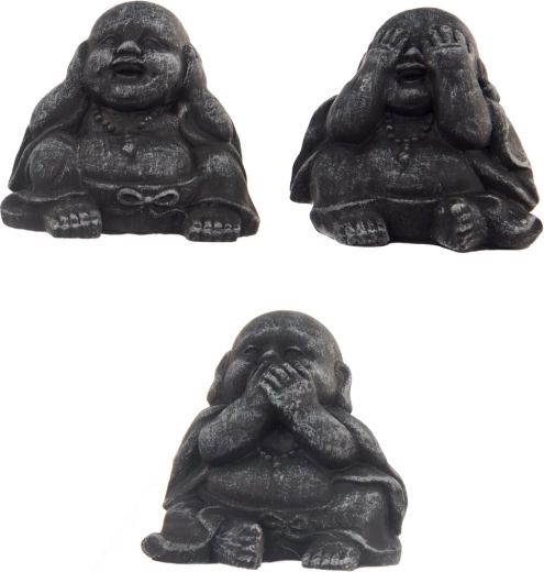 Décoration en céramique Bouddha assis 8 × 7 × 8 cm (mix de 3 variantes)