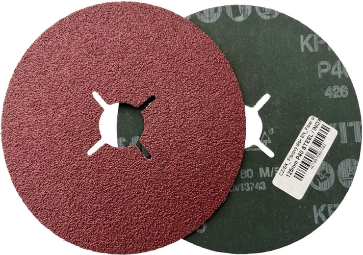 Disque abrasif fibre 125 mm, grain 40