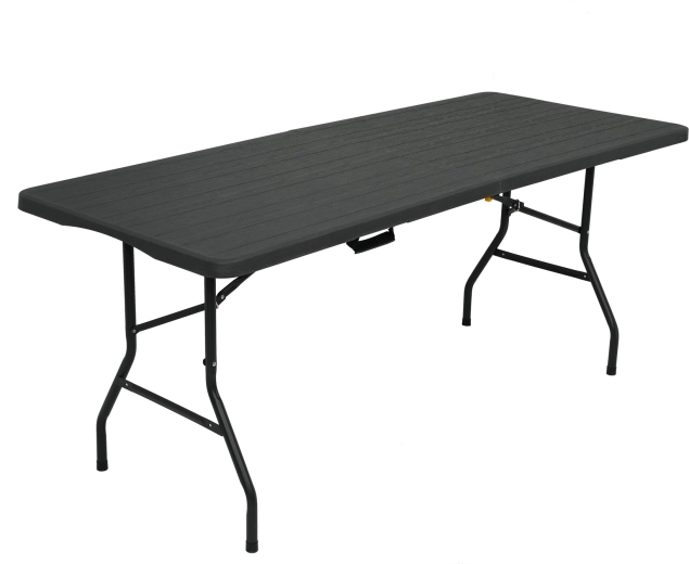 Table de camping pliante NILS Camp, anthracite 180 × 74 cm