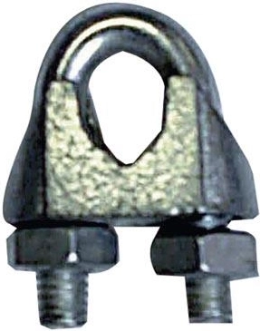 Serre-câble pour câble acier 6 mm, galvanisé (lot de 10 pièces)