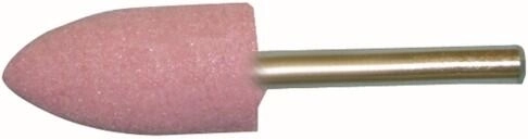 Meule ogivale 20 × 40 mm avec queue de 6 mm – grain 60