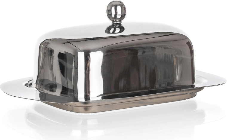 Beurrier en inox AKCENT 18,5 × 12,5 × 8,5 cm