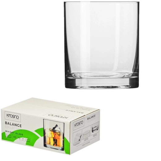 Set de verres à whisky Krosno Balance 220 ml – 6 pcs