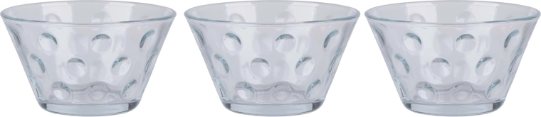 Set de bols en verre Mirel 300 ml, 3 pièces