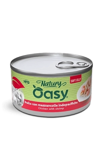 Oasy Natury gelée douce poulet avec crevettes 85 g