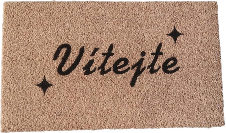 Paillasson en fibre de coco et PVC 35 × 60 cm Bienvenue