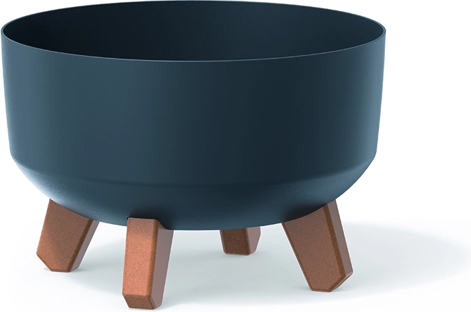 Cache-pot sur pieds Gracia Low 23,5 cm anthracite