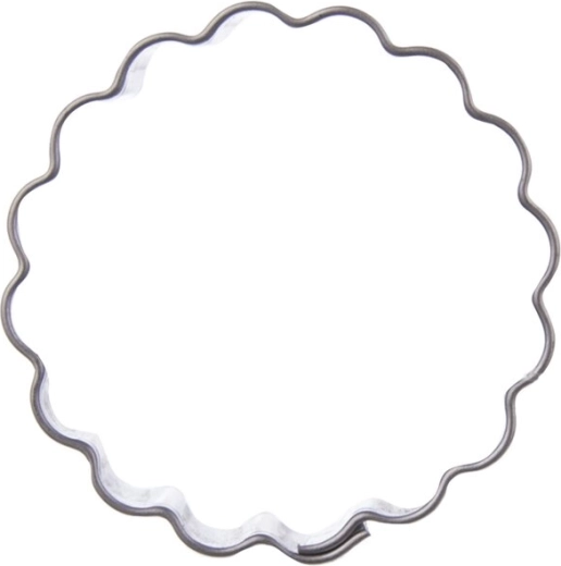 Emporte-pièce en inox – cercle à bord festonné
