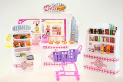 Glorie supermarché – set de jeu avec snack-bar et accessoires