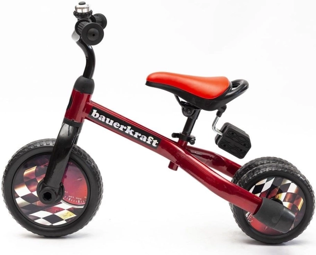 Draisienne enfant multifonction Bauerkraft tricycle 3-en-1 rouge - 1 pièce