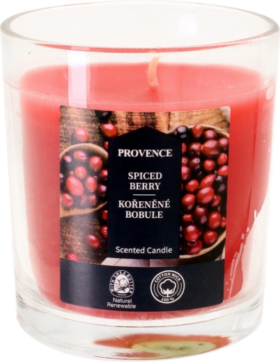 Bougie parfumée en verre Baies épicées 7 × 8 cm