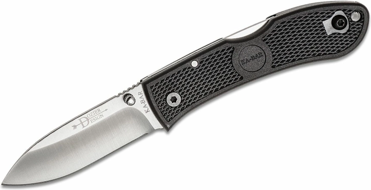 Couteau de poche KA-BAR Dozier Hunter, noir, 7,5 cm