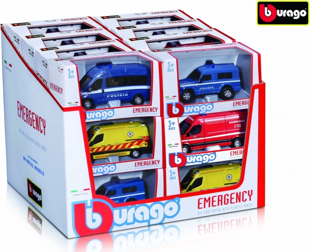 Bburago véhicules d’urgence 1:50 assortis