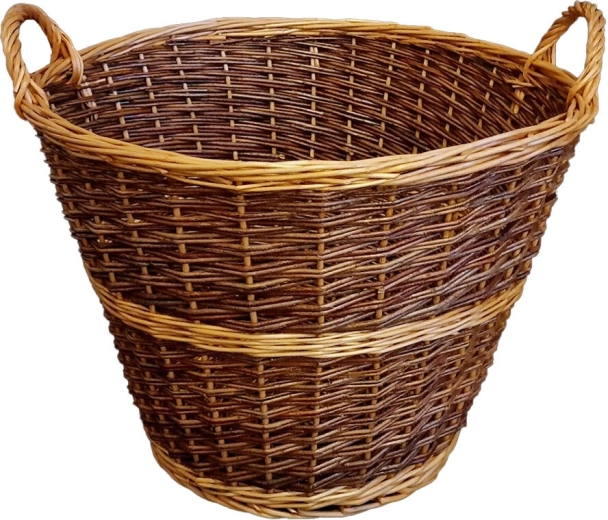 Panier à herbe en osier brut, diamètre 60 cm