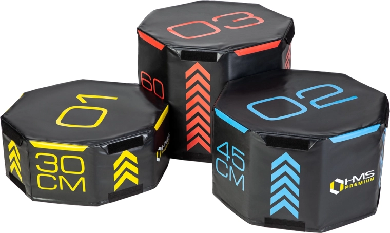 Ensemble de box plyo octogonaux souples HMS Premium PYOBS01