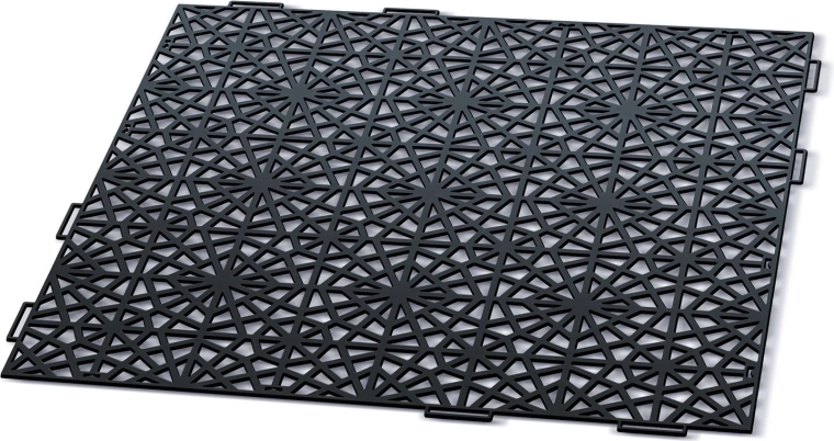 Dalle modulaire de jardin Mosaic 39,7 × 39,7 cm, noire
