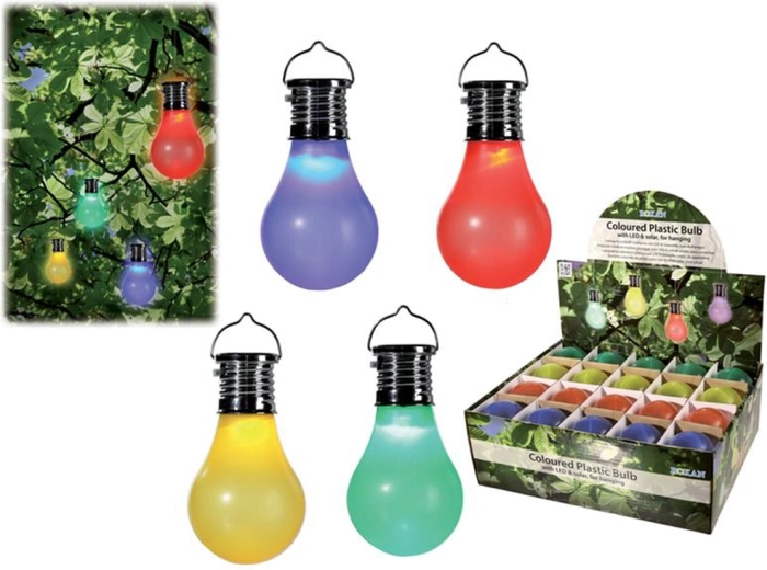 Ampoule LED solaire suspendue en plastique 10 × 5 cm