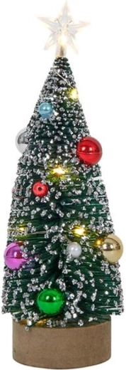 Décoration de Noël sapin avec 10 LED, 22 cm