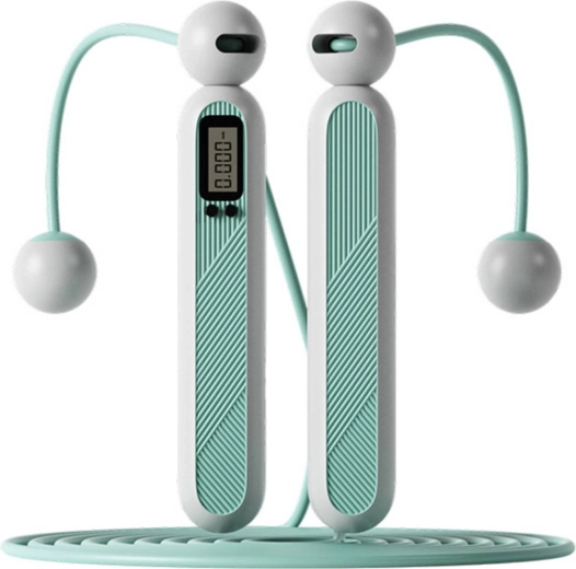 Merco corde à sauter fitness numérique sans fil bleue 2-en-1 - 1 pièce