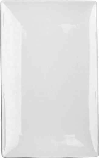 Plateau de service rectangulaire en porcelaine Regular 31 cm crème