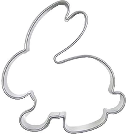 Emporte-pièces en acier inoxydable Lapin, lot de 10