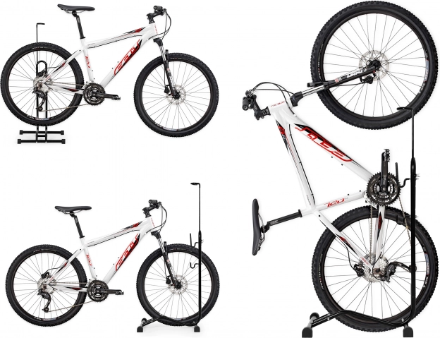 Support vélo 3en1 noir par ModernHome