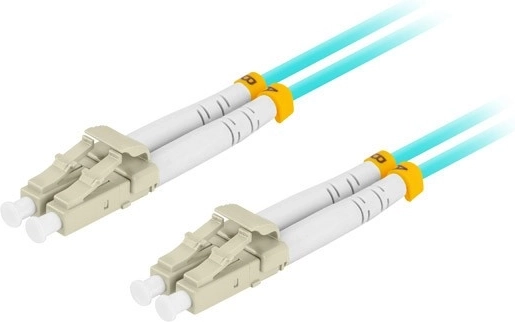 Patchcord optique duplex OM3 MM LC/UPC–LC/UPC 2 m aqua - 1 pièce