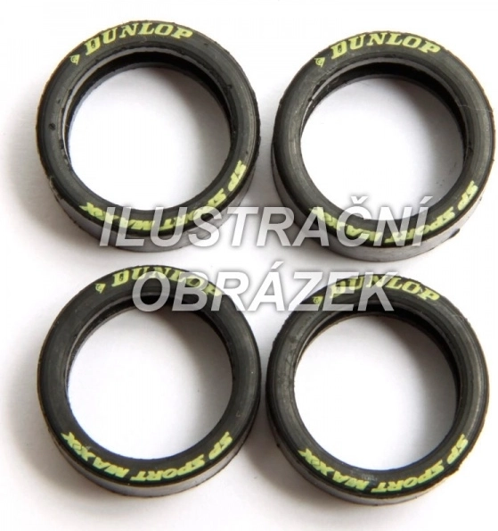 Pneus pour AMG Mercedes DTM pour pistes Carrera Evolution/Digital 132 (4 pcs)