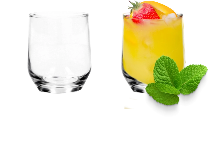 Set de verres 205 ml en verre transparent, 6 pcs