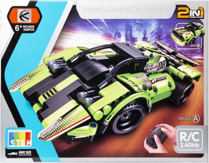 Jeu de construction voiture RC 2-en-1 - 1 pièce