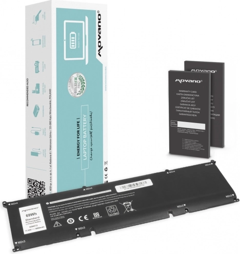 Batterie Movano pour Dell Alienware M15/M17 R3/R4, Precision 5550 et XPS 9500/9510 (69Wh, 6000mAh)