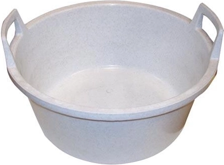 Bassin en plastique 56 cm avec poignées, granit