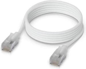 Câble de raccordement tressé ultra-fin UniFi Premium Cat6A 1 m blanc