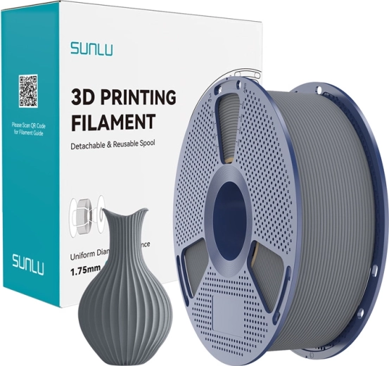 Filament SUNLU PLA Classic gris 1,75 mm 1 kg