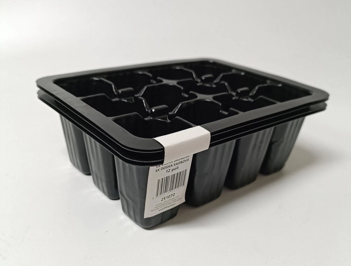 Plateaux de semis 12 alvéoles – lot de 4 pièces
