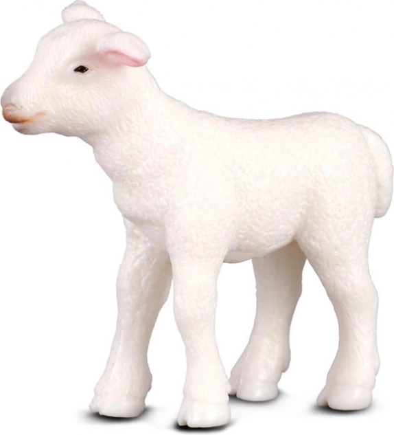 Figurine en plastique agneau