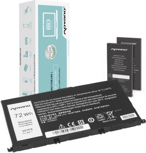 Batterie Movano pour Dell Inspiron 5577 et 7557 6300 mAh (72 Wh)