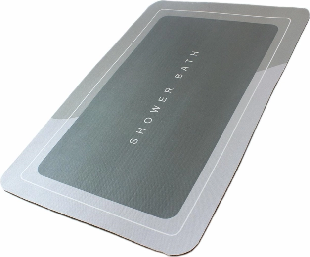 AG947 TAPIS DE SALLE DE BAIN SÉCHANT RAPIDEMENT GRIS