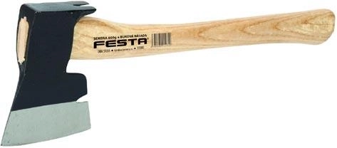 Hache de charpentier 700 g avec manche en frêne FESTA