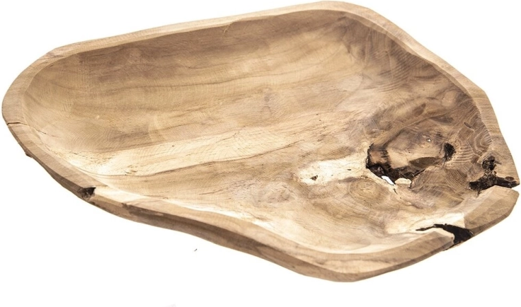 Plat en bois de teck 35 × 20 × 4 cm