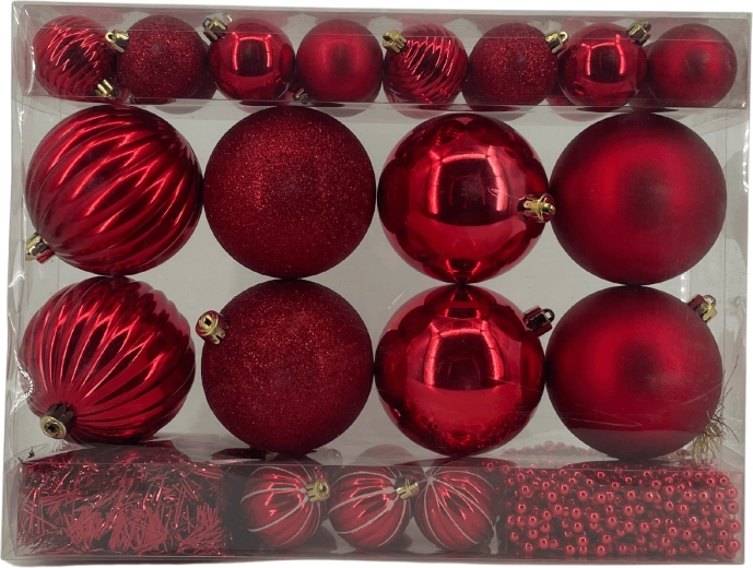 Ensemble de décorations de Noël 32 pièces – décoration rouge pour sapin