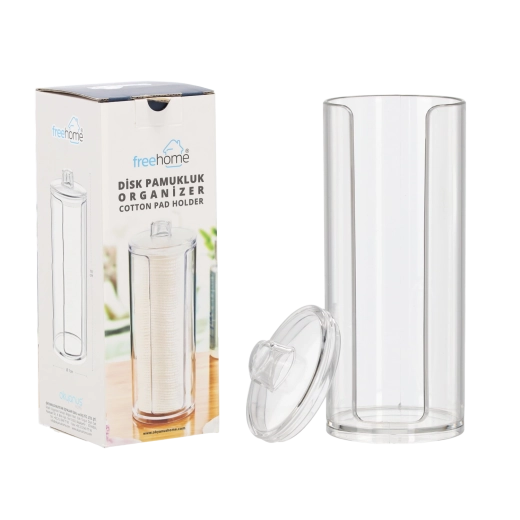 Boîte pour cotons cosmétiques 18 × 7 cm