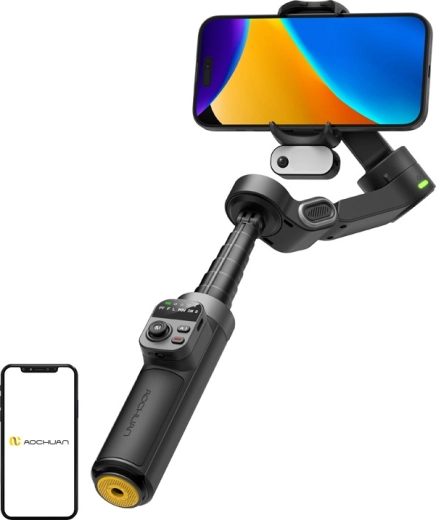 Stabilisateur AOCHUAN Smart X3 pour mobile avec capteur IA (noir)