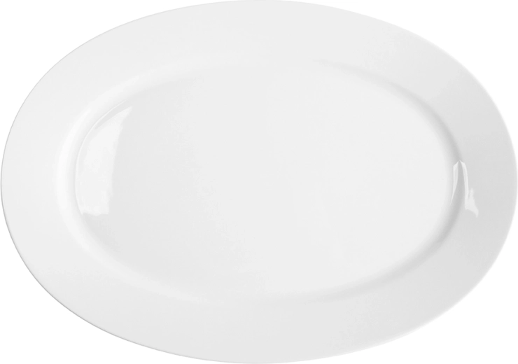 Mariapaula Klasyka biała assiette de service ovale 28 cm